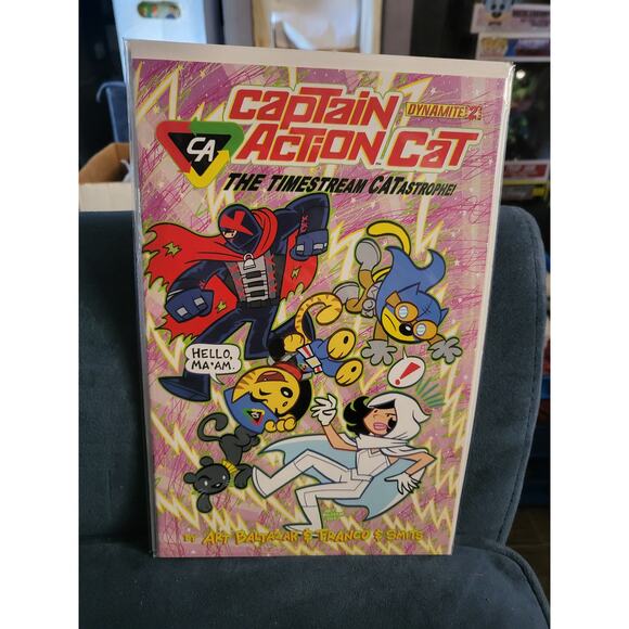 Captain Action Cat: Timestream CATastrophe #2 2014 Dynamite Comics Art Baltazar - Picture 1 of 5